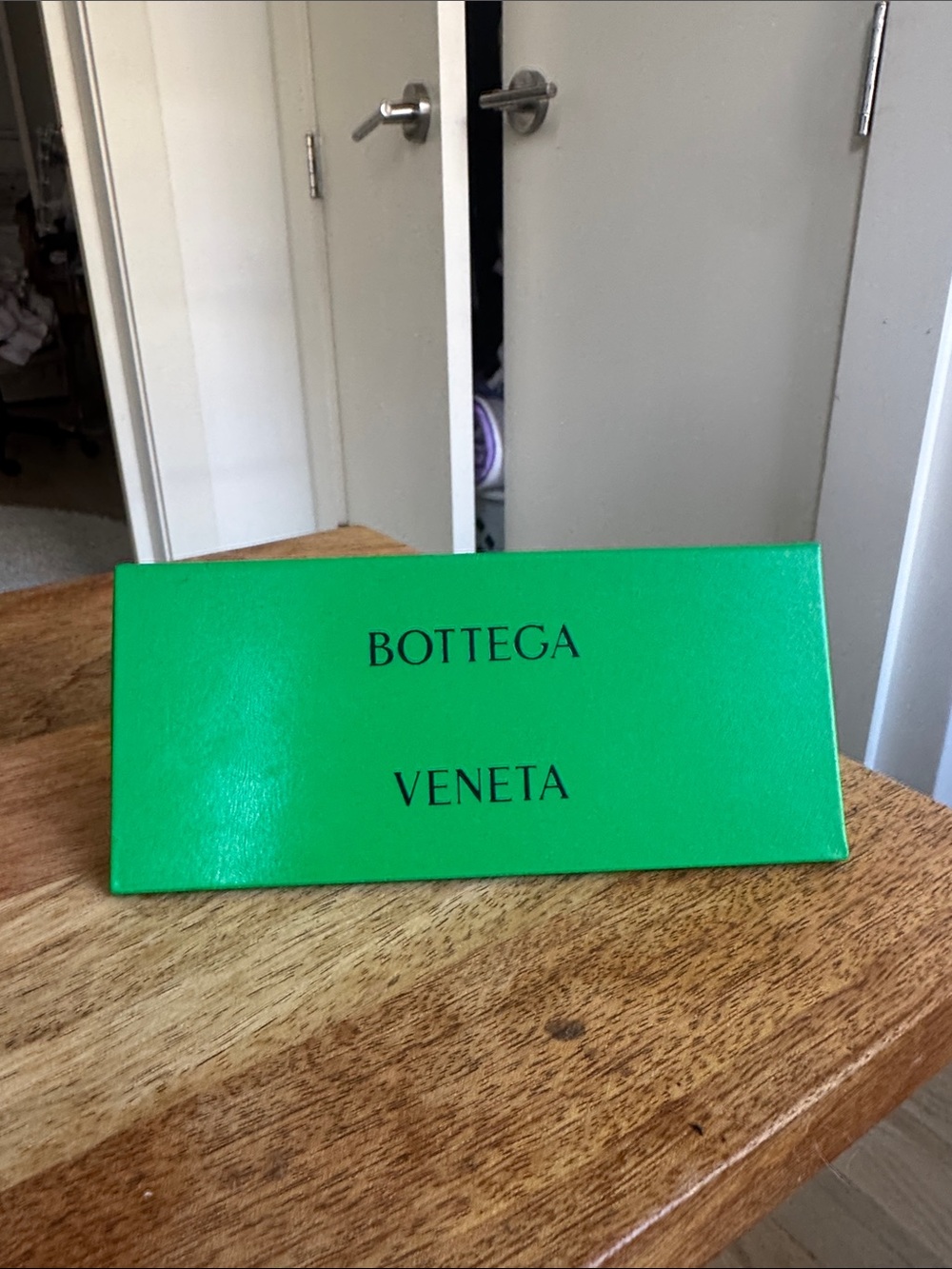 Bottega Veneta Bright Green Logo Box